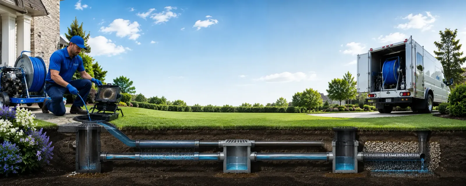 Outdoor drain cleaning information for Amberson, PA
